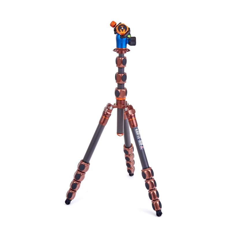 3 Legged Thing Albert 2.0 Carbon Fibre Tripod System with AirHed Pro Gray Tripod with Head
