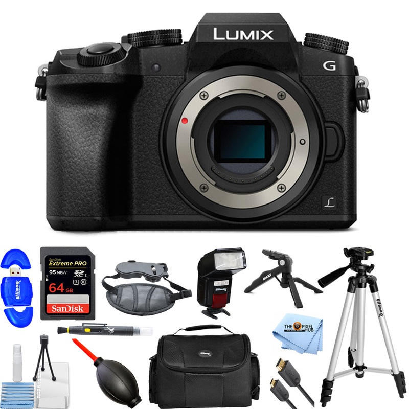 Panasonic Lumix DMC-G7 Mirrorless Camera – 12PC Accessory Bundle