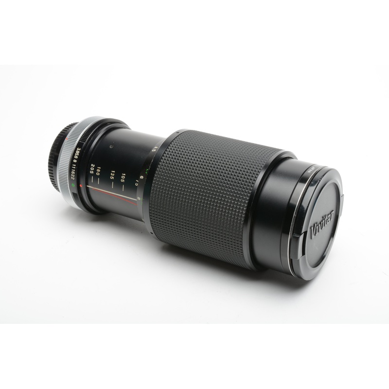 Vivitar 75-205mm f3.8 MC Macro zoom lens Canon FD mount, caps+UV, Nice