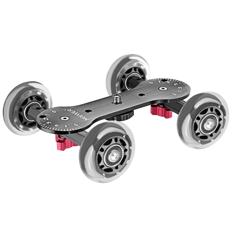 NEEWER Scaled Camera Table Dolly Slider(Black)