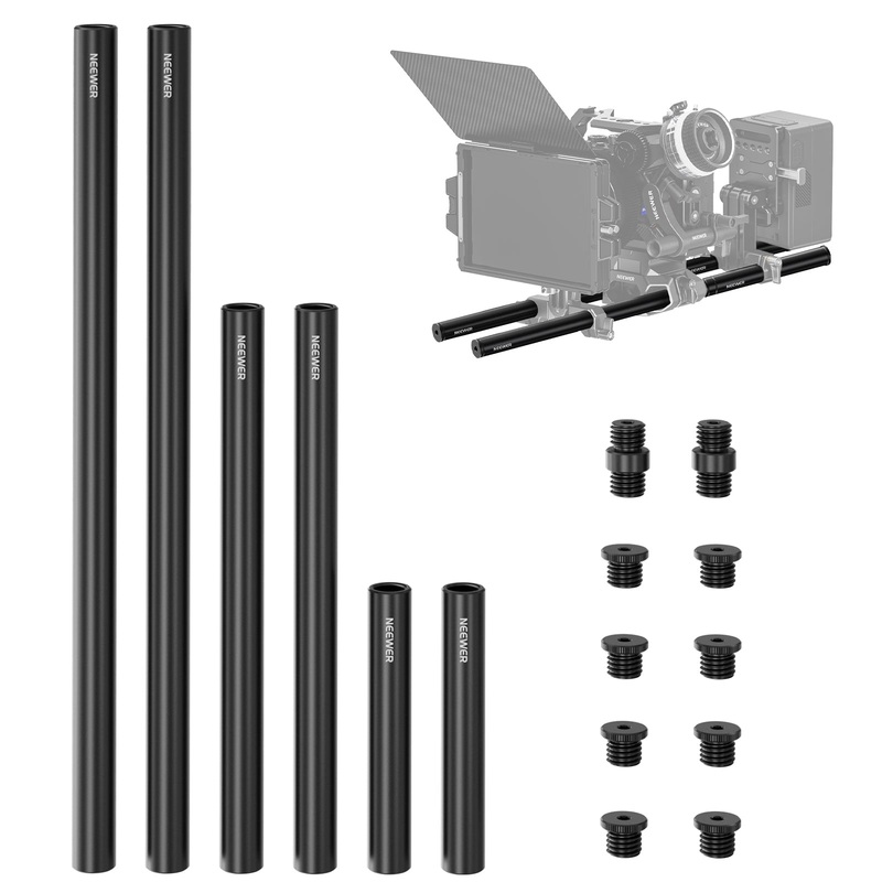 NEEWER SR009 3 Pairs 15mm Rods LWS System
