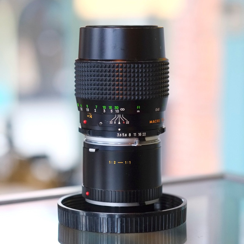 Minolta MC Macro Rokkor-X PG 100mm f3.5 with 1:1 tube