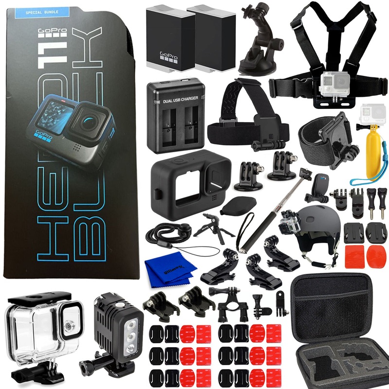 GoPro HERO11 Black Action Camera Specialty Bundle – 20PC Accessory Bundle