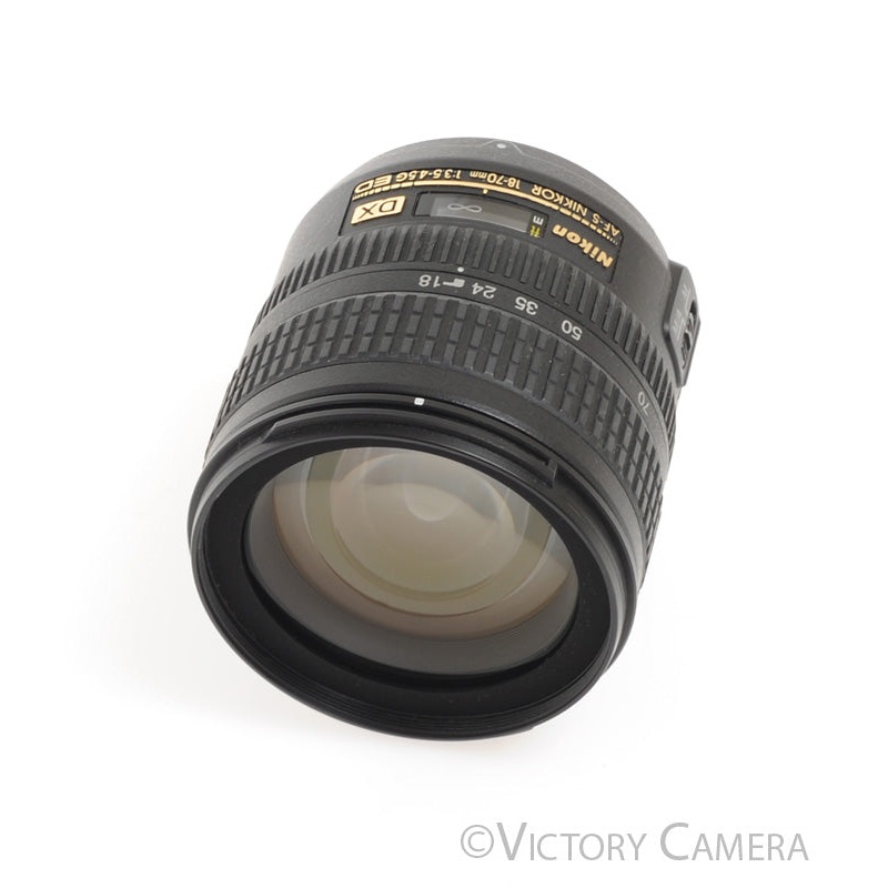 Nikon Nikkor AF-S 18-70mm f3.5-4.5 G DX G ED Zoom Lens w/ Shade [EXC]