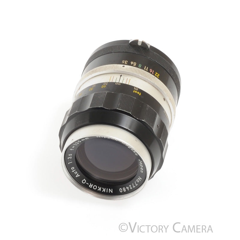 Nikor Nikkor-Q Auto 13.5cm 135mm f3.5 Non-AI Telephoto Lens [EXC]