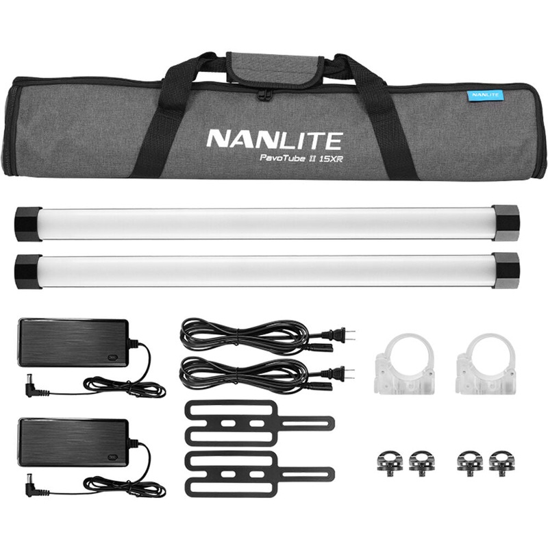 Nanlite Pavotube II 15XR 2ft RGBWW Tubelight (2 Light KIT) – 15-2028-2KIT