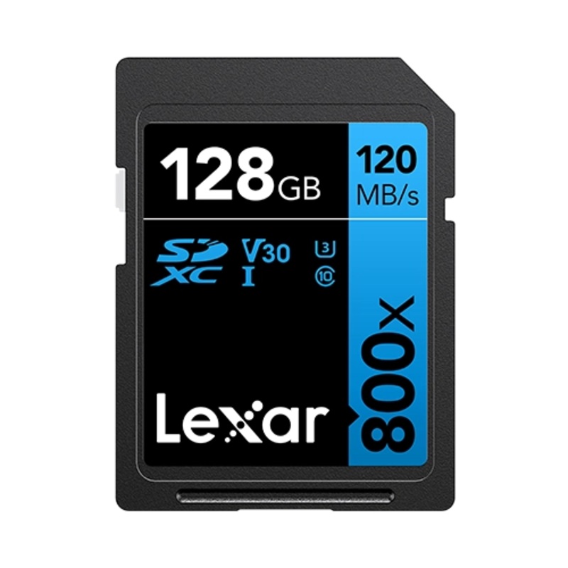 Lexar High-Performance 800x SDHC/SDXC UHS-I Card BLUE Series – 128gb