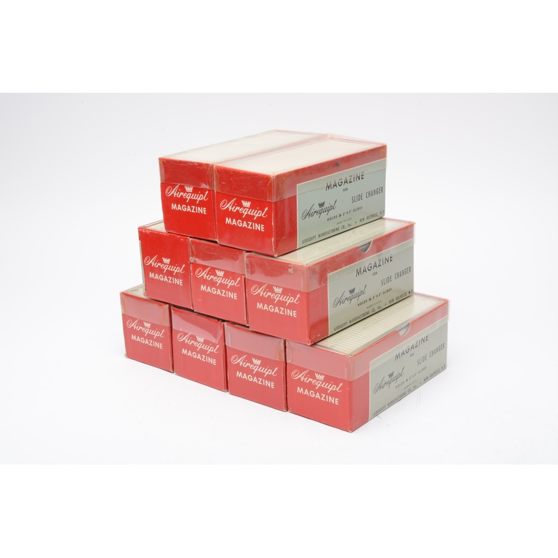 9X Airequipt 36X 35mm slide magazines in boxes, clean