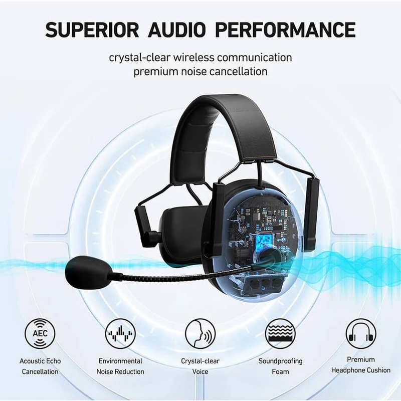 Came-TV KUMINIK8 4 unit beltpack Full Duplex Wireless Intercom Headset