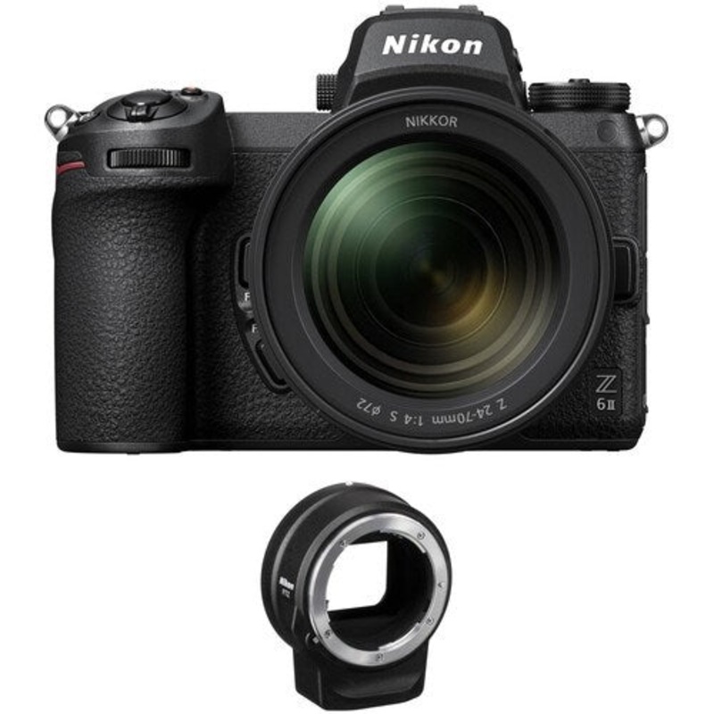 Nikon Z6 II Mirrorless Digital Camera with 24-70mm f/4 Lens and FTZ Adapter