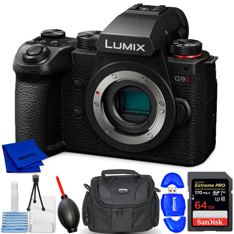 Panasonic Lumix G9 II Mirrorless Camera (Body) DC-G9M2BODY – 7PC Accessory Kit