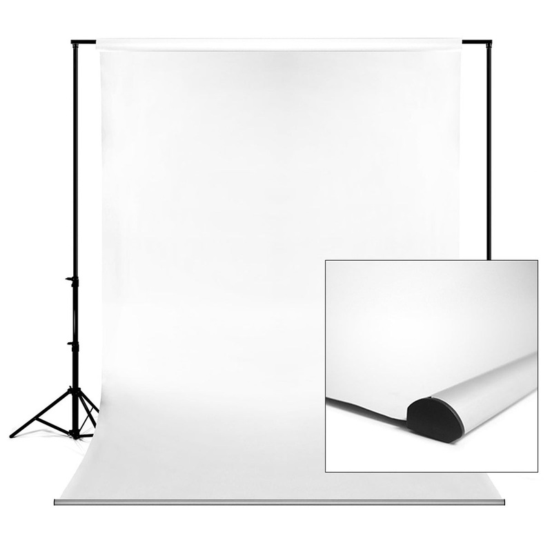 Savage Seamless Backdrop Paper Super White 107″ x 36 Foot Roll w/Leader Bar