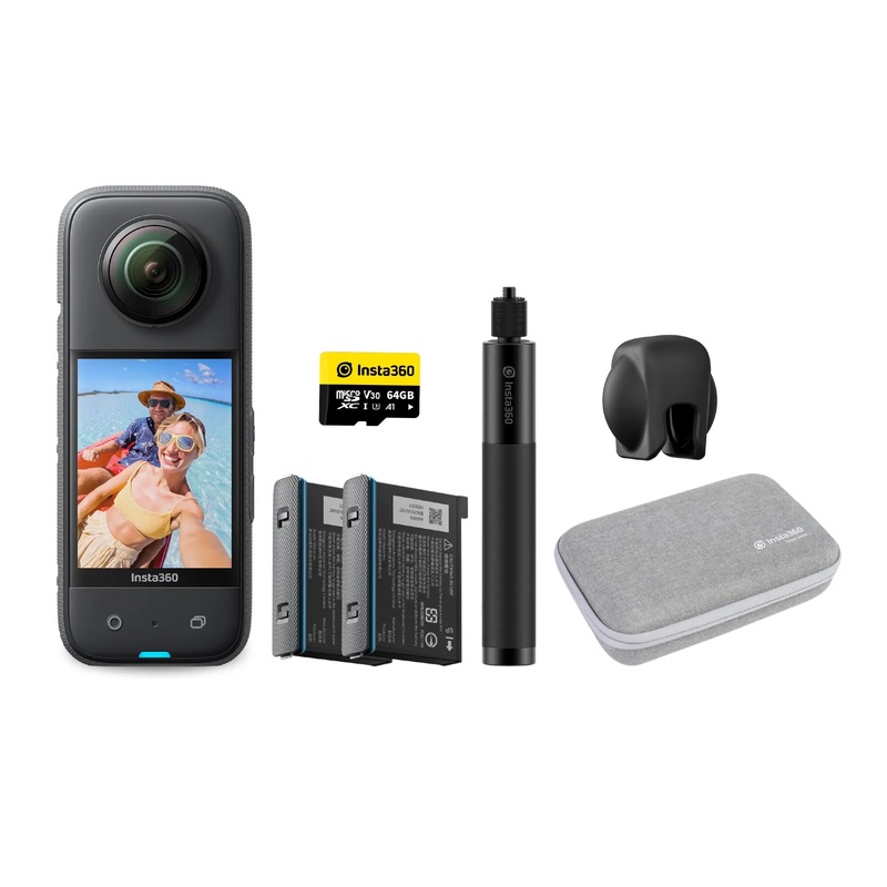 Insta360 X3 Pocket 360 Degree Action Camera – Starter Bundle