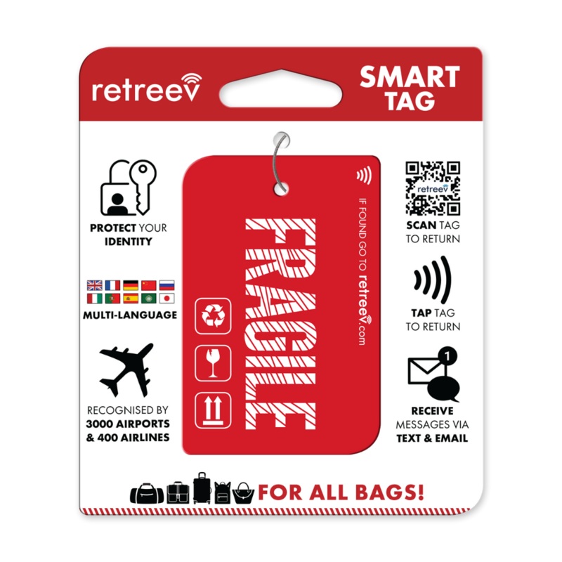 Retreev SMART Tag Luggage Tracker – Fragile