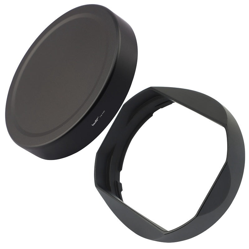 Haoge LH-X165 Square Metal Lens Hood Shade with Metal Cap for Fujifilm Fuji Fujinon XF XF16-55mm F2.8 R LM WR lens xf16-55mm/f2.8