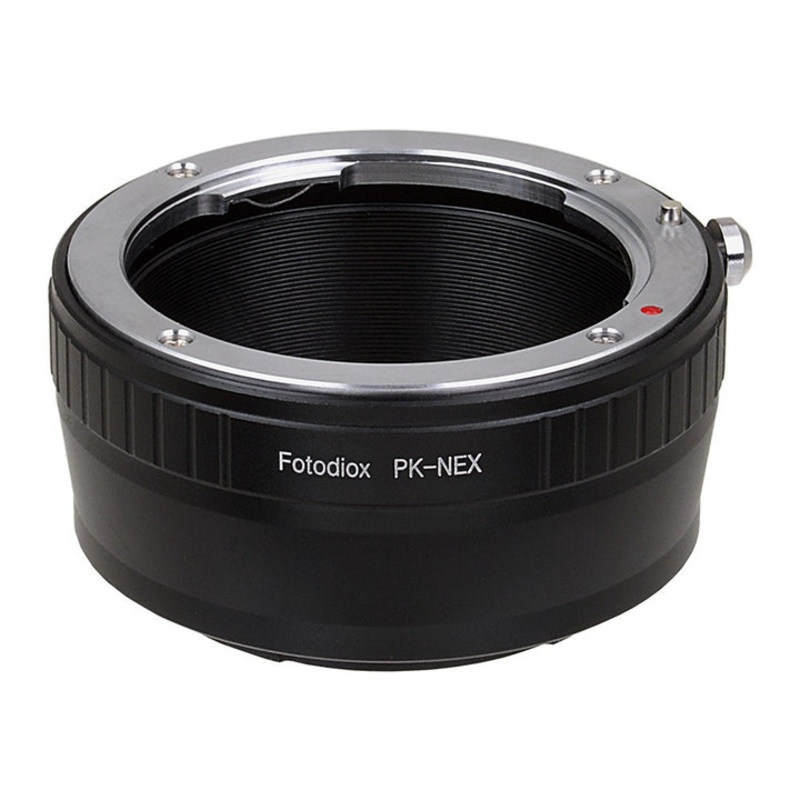 Fotodiox Lens Mount Adapter – Pentax K Mount (PK) SLR Lens to Sony Alpha E-Mount Mirrorless Camera Body