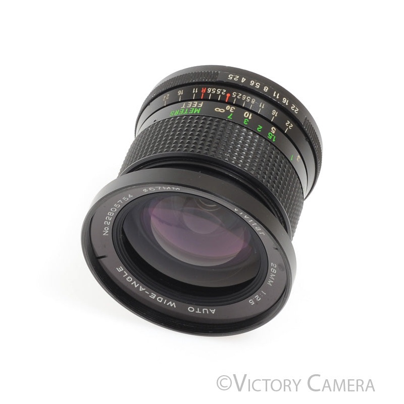 Vivitar 28mm F2.5 Auto Wide-Angle Prime Lens for Pentax K Mount  [EXC+]