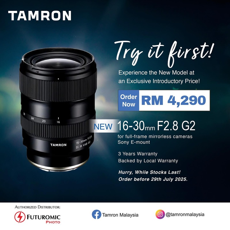 (Pre Order Now)Tamron 16-30mm f/2.8 Di III VXD G2 Lens Sony FE
