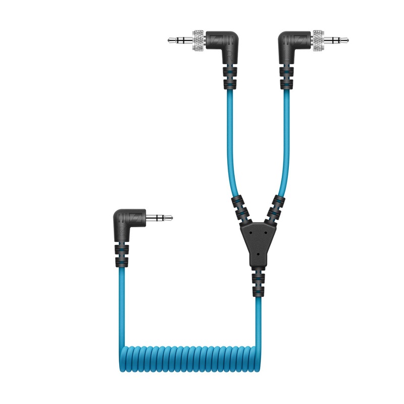 Sennheiser CL 35-Y 3.5mm to dual 3.5mm TRS Coiled Cable – 700061
