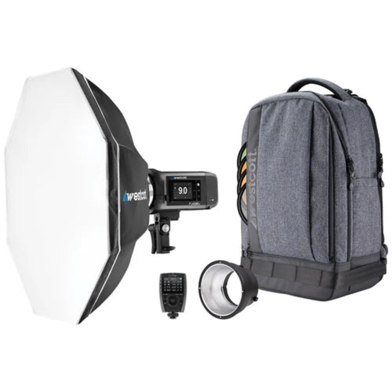 Westcott FJ400 II Strobe 1-Light Backpack Kit with FJ-X3 M Universal Wireless Trigger – (5712M)