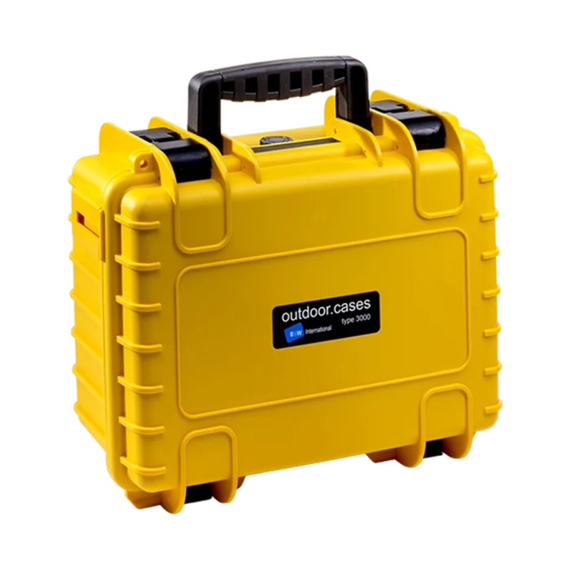 B&W International Type 3000 Hard Case Yellow with Dividers