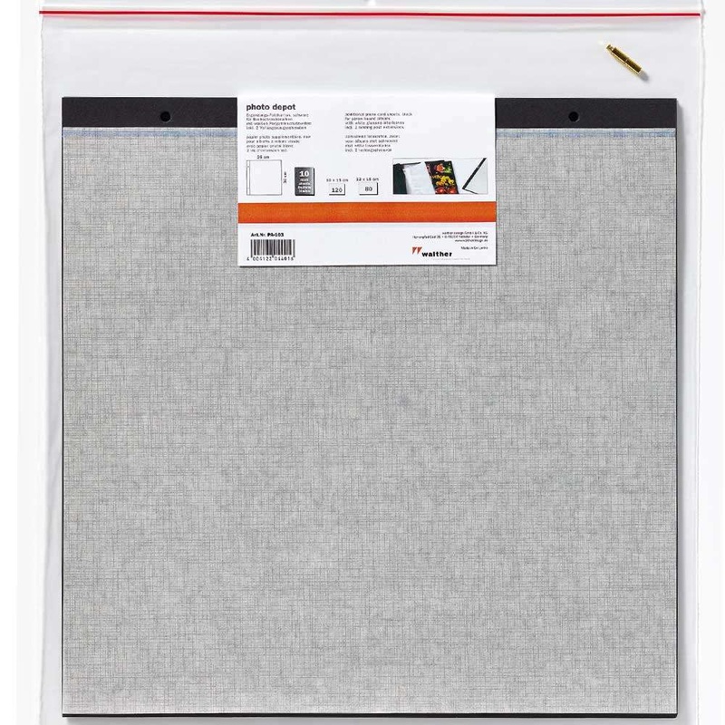 Refill Black Pages for Walther Premium Album JU312 JU512