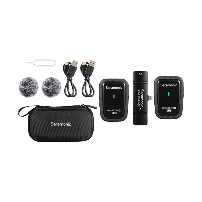 Saramonic Blink500 ProX Q4 (TXQ+TXQ+RXDi) 2.4GHz Dual-Channel Wireless Microphone System