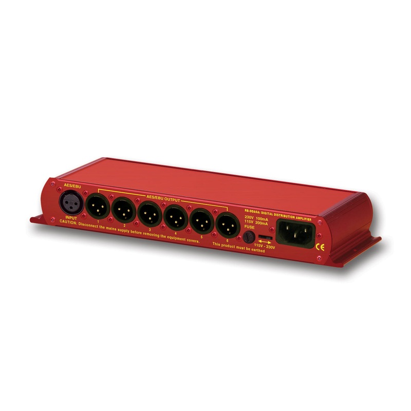 SONIFEX RB-DDA6A 6 Way Stereo AES/EBU Digital Distribution Amplifier (24 bit, 96kHz CapADle)