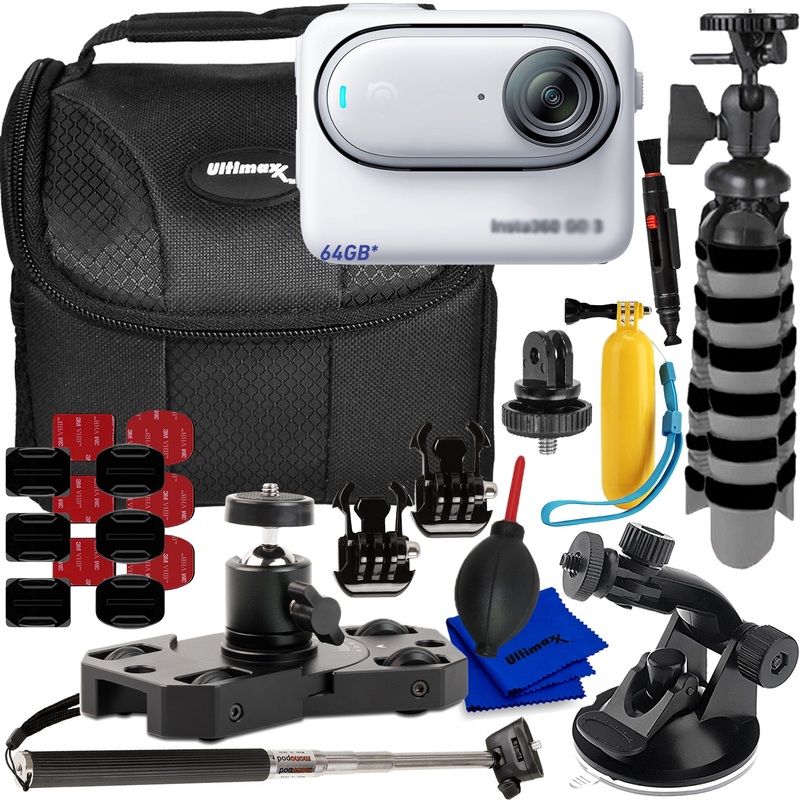 Insta360 GO 3 Action Camera (64GB) – 12PC Accessory Bundle