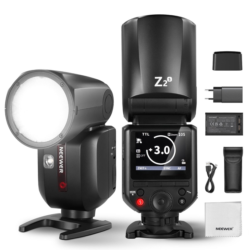 NEEWER Z2-S TTL Round Head Flash Speedlite For Sony Basic Kit