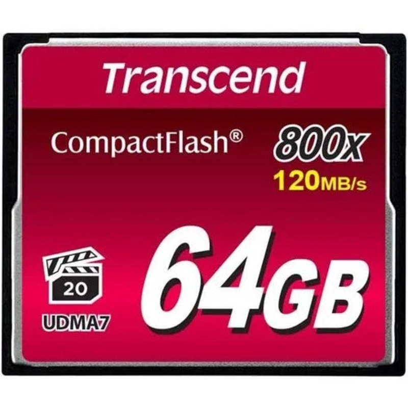 Tarjeta Compact Flash 64GB Transcend 800 X