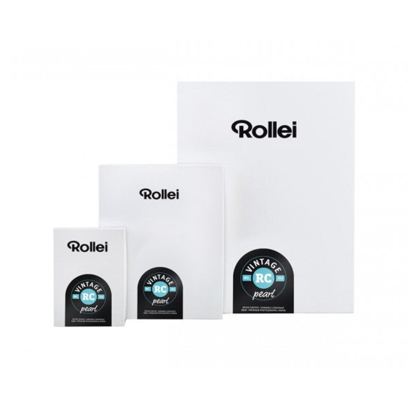 ROLLEI Vintage Perlu Ljsmyndapappr, svart/hvtt 24x30cm, 10bl