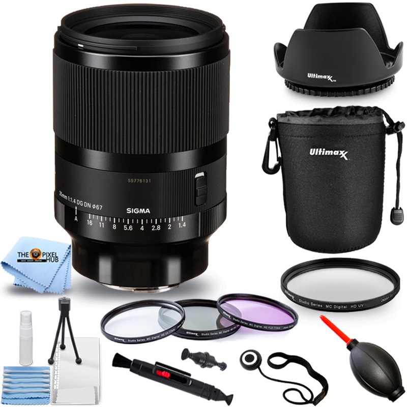 Sigma 35mm f/1.4 DG DN Art Lens for Sony E 303965 – 10PC Accessory Bundle