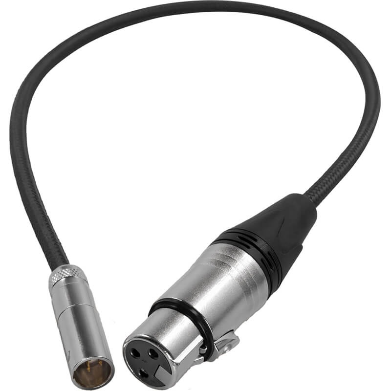 Kondor Blue Mini XLR to XLR for Blackmagic Pocket 6K Pro and G2 16-Inch Cable Black – KONMXLR16BK