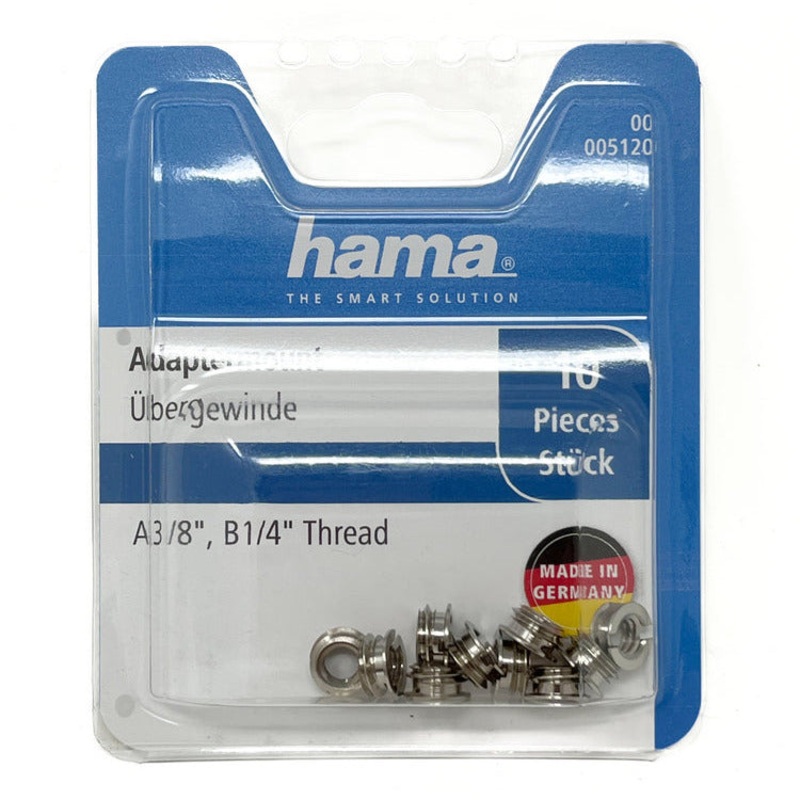 Hama Tripod Thread Converters x10 – For converting a 1/4″ thread into a 3/8″ thread
