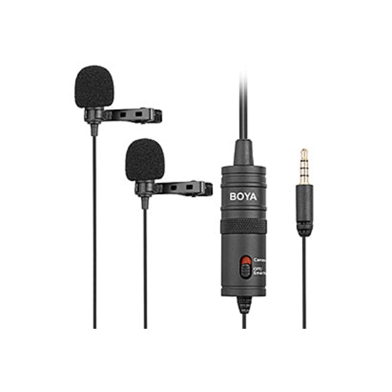 Boya BY-M1DM Dual Omni-directional Lavalier Microphone