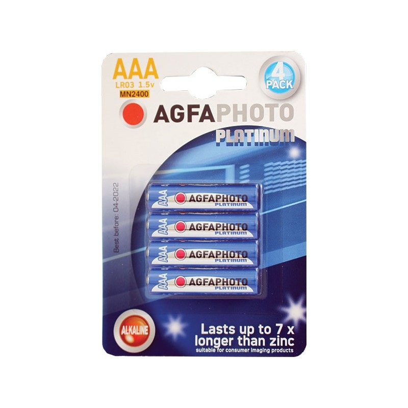 AgfaPhoto Platinum AAA Batteries 4 pack