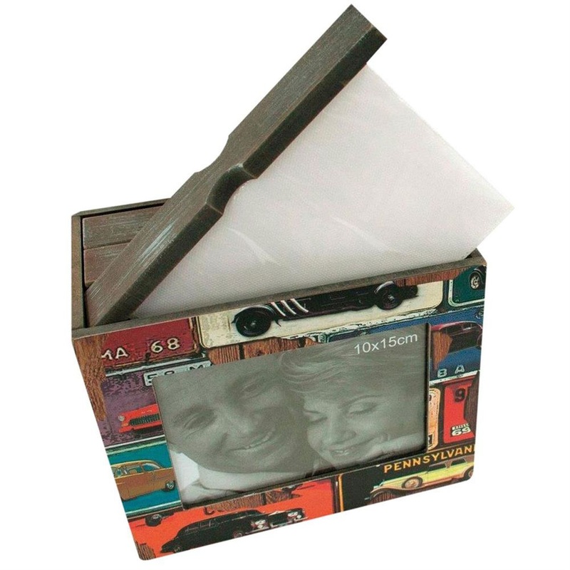 Cadillac Wooden Photo Box for 6×4 Photos | Holds 32 Photos