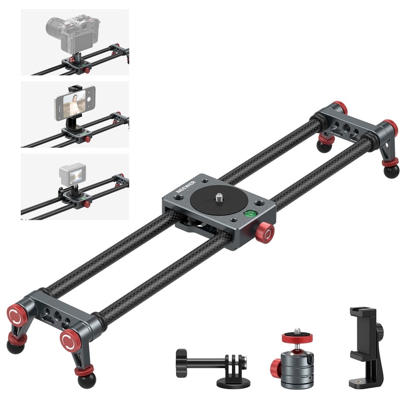 NEEWER CS1M/CS2M Carbon Fiber Camera Slider 16in/40cm(CS1M)
