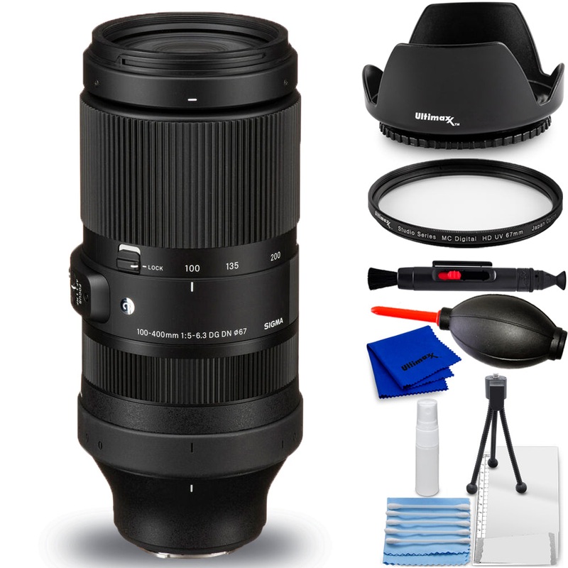Sigma 100-400mm f/5-6.3 DG DN OS Contemporary Lens (FUJIFILM X) – 7PC Bundle