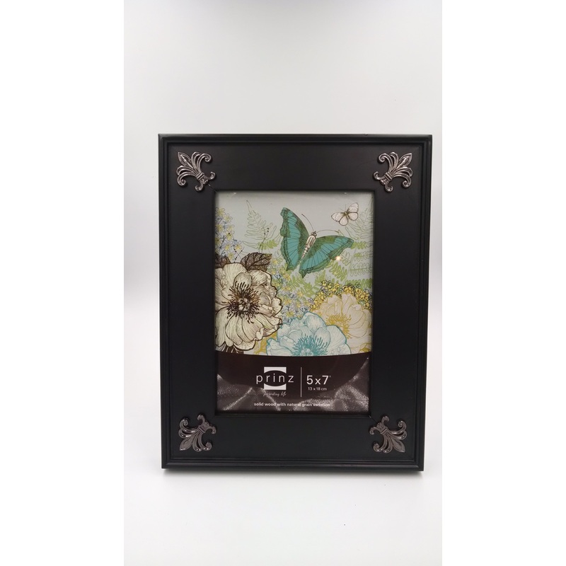 Prinz 5×7 Fleur De Lis Black