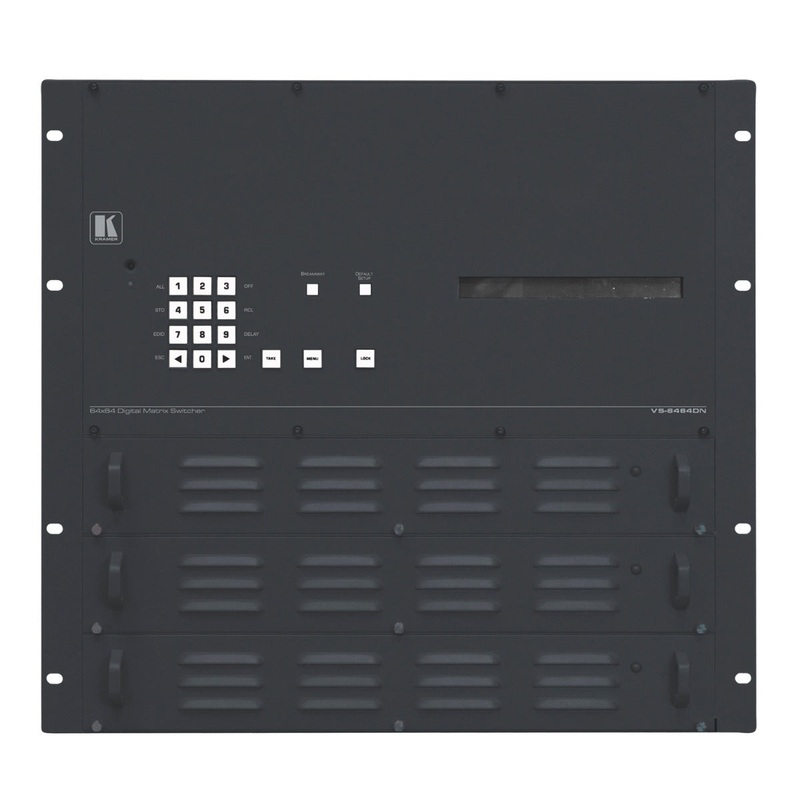 Kramer Electronics VS-6464DN-EM 8×8 to 64×64 Modular Multi-Format Managed Digital Matrix Switcher
