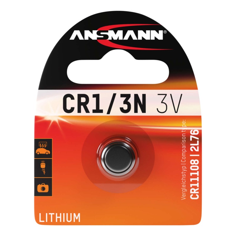 Ansmann CR1/3N (DL1/3N, 2L76) 3V Lithium Battery
