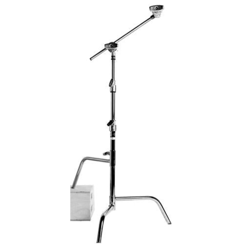 Matthews 756020 20-inch C-Stand w/ Sliding Leg w/ Grip Head and Arm Chrome – MD-756020