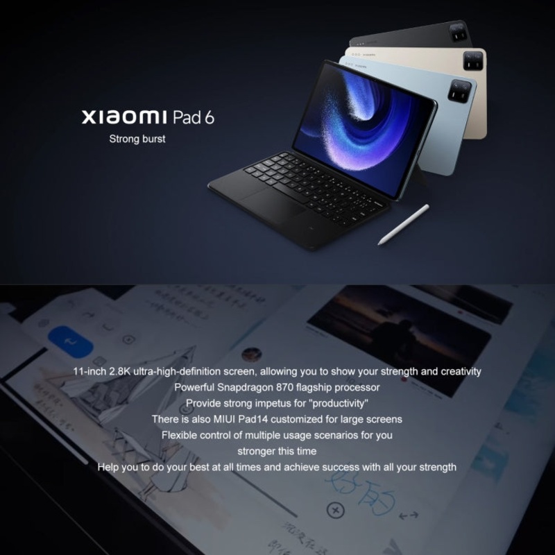 Xiaomi Pad 6 11.0 inch 8GB+256GB Black