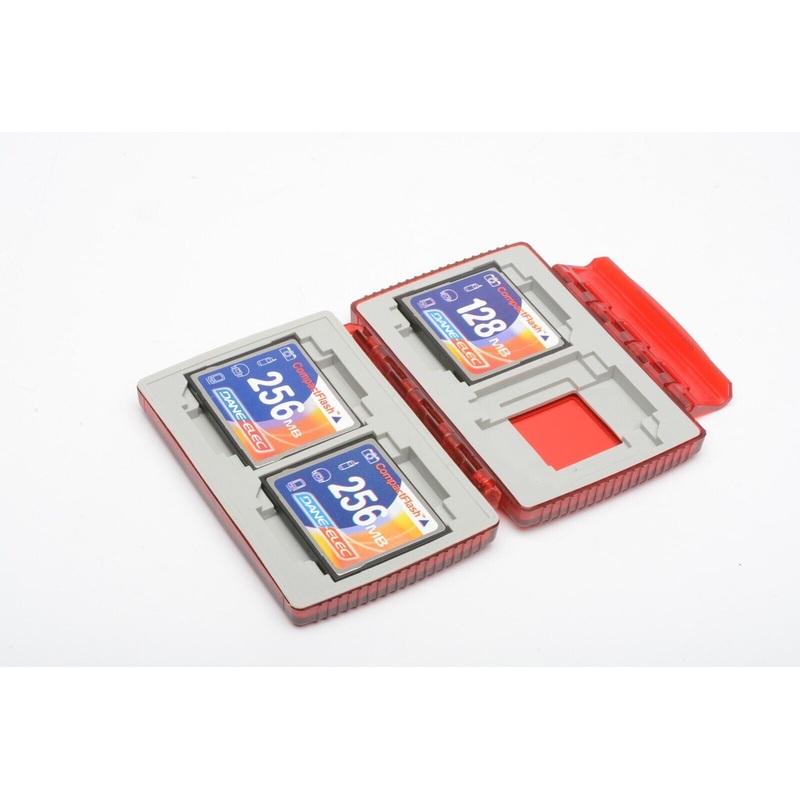 3x Dane Elec CF Cards in weatherproof case (1X 128MB, 2X 256MB)