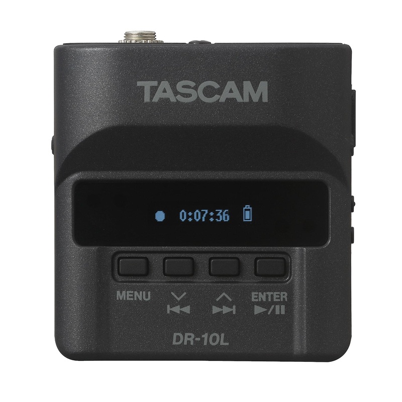 Tascam DR-10L Digital Audio Recorder with Lavalier Microphone – Black
