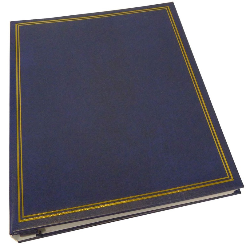 Dorr Classic Self Adhesive Refillable Blue Photo Album – 40 Sides Overall Size 13.25×10.5inch