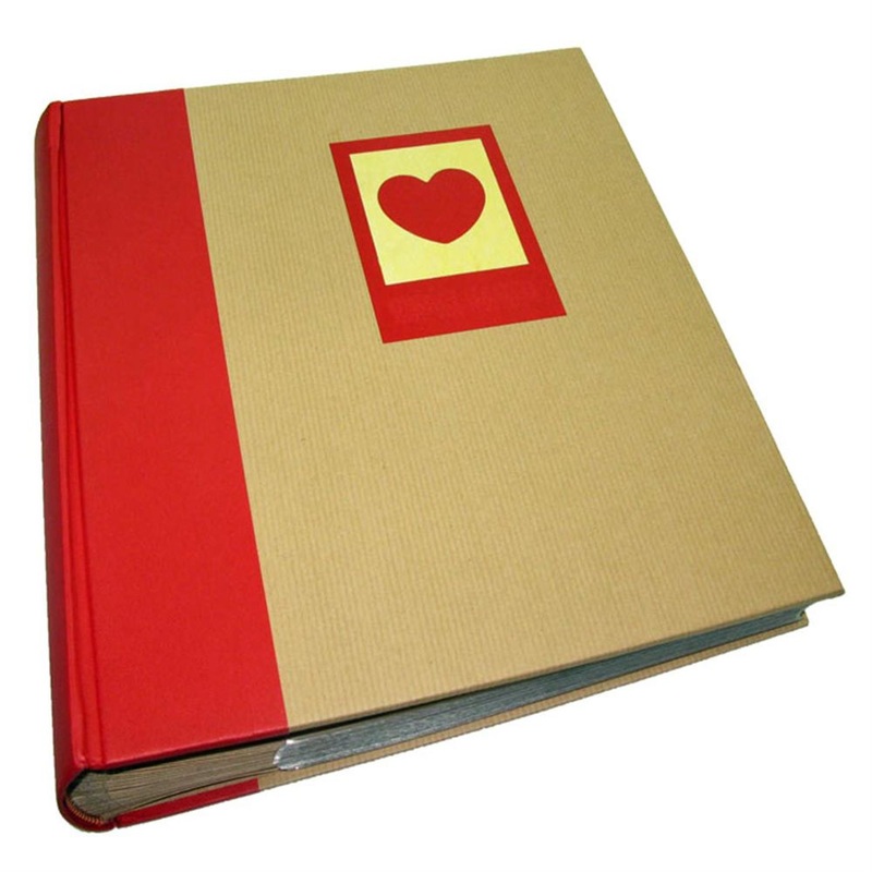 Green Earth Heart Slip In Photo Album for 200 7×5 Photos – Red