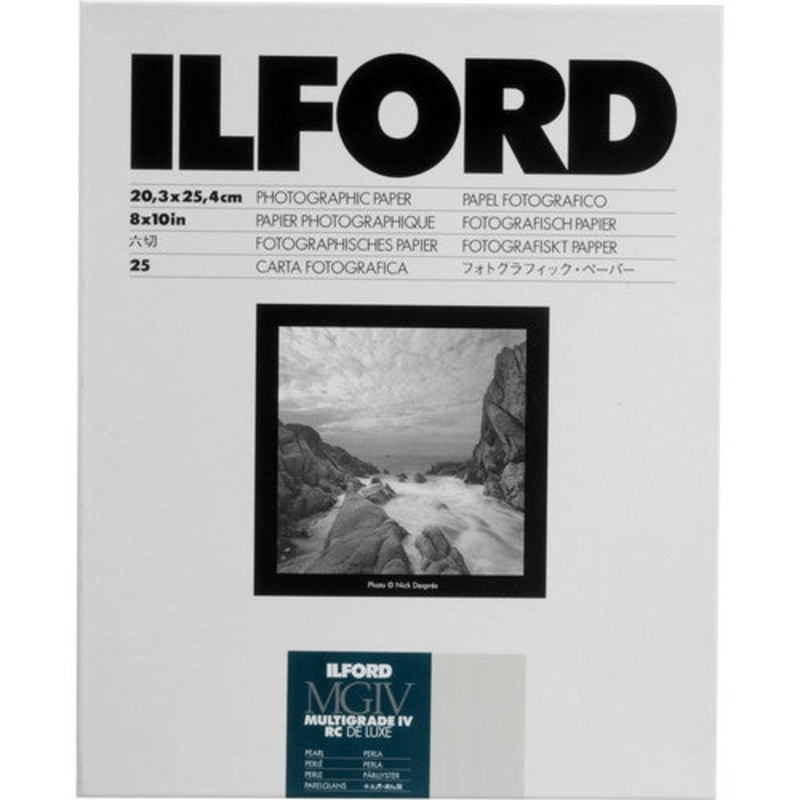 ILFORD RC BW PHOTO PAPER (8X10, 25 SHEETS) – PEARL